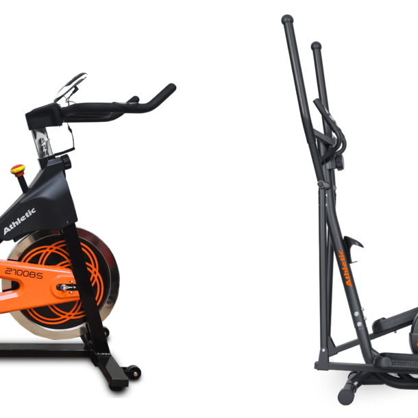 Spinning bike 2100BS and elliptical 200EA by Athletic – side-by-side comparison of cardio equipment for home workouts